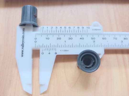 Ham Radio 2 units Knobs Size 17mm x 6mm Used We Ship Worlwide - Image 3