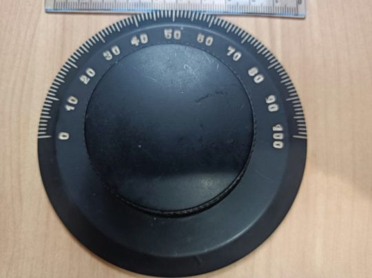 Ham Radio Luzerne Big Knobs Size 102mm x 6mm Used We Ship Worlwide - Image 2