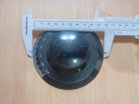 Ham Radio Bakelite Big Knobs Size 100mm x 6mm Used We Ship Worlwide