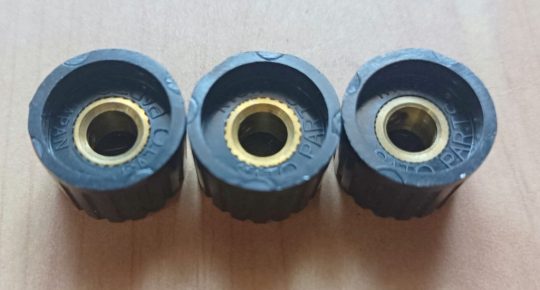 Ham Radio 3 Units Sato Knobs Size 13mm x 6mm Used We Ship Worlwide - Image 2
