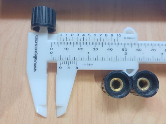 Ham Radio 3 Units Sato Knobs Size 13mm x 6mm Used We Ship Worlwide - Image 3
