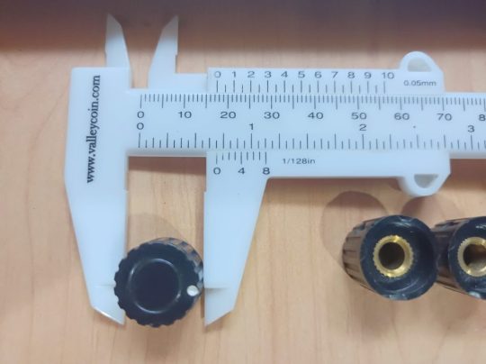 Ham Radio 3 Units Sato Knobs Size 13mm x 6mm Used We Ship Worlwide - Image 4