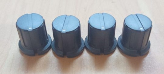 Ham Radio 4 Lex B-15 Teac Knobs Size 15mm x 6mm  Used We Ship Worlwide