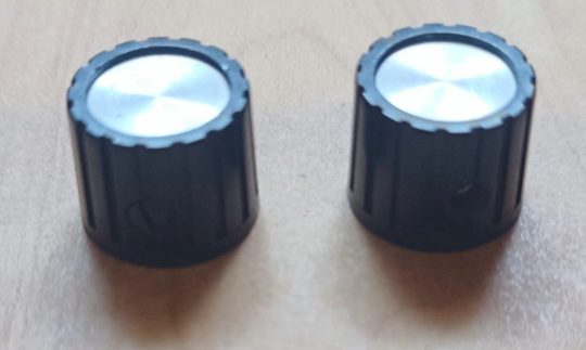 Ham Radio 2 units Knobs Size 13mm x 6mm Used We Ship Worlwide