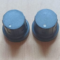 Ham Radio 2 units Knobs Size 15mm x 6mm Used We Ship Worlwide