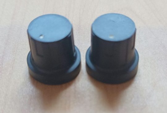 Ham Radio 2 units Knobs Size 15mm x 6mm Used We Ship Worlwide - Image 2