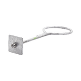 Ancla con Aro, largo: 40 cm. de 1/2 de espesor para Losa o Pared. Galvanizado por Inmersión.