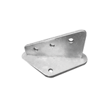 Ancla Aleta de 3 Orificios con 2 Puntos de Fijación. Uso en Fijación de mástiles. Galvanizado por Inmersión en Caliente.
